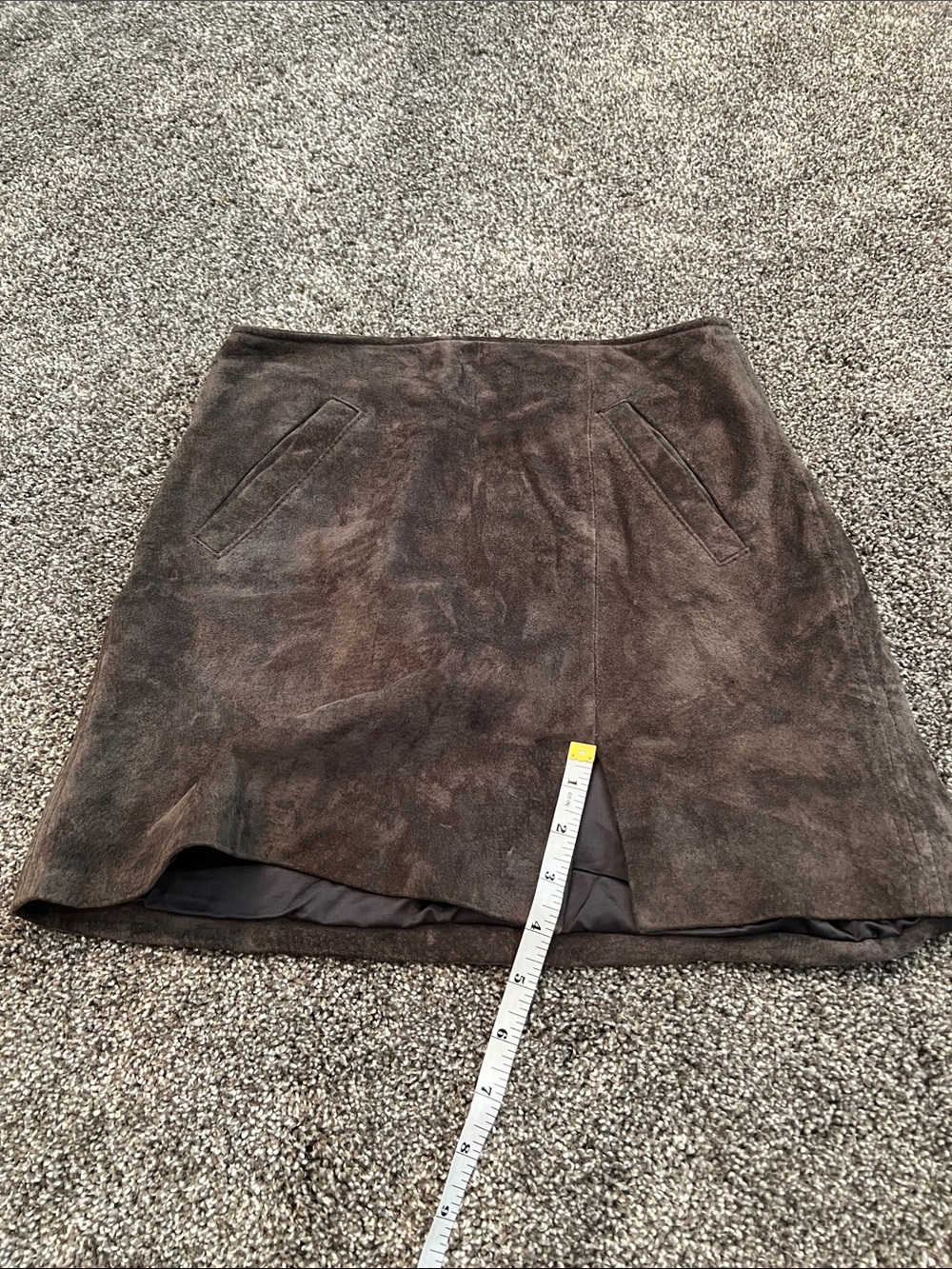 BlankNYC Gray Suede Mini Skirt With Slit - Picture 8 of 8